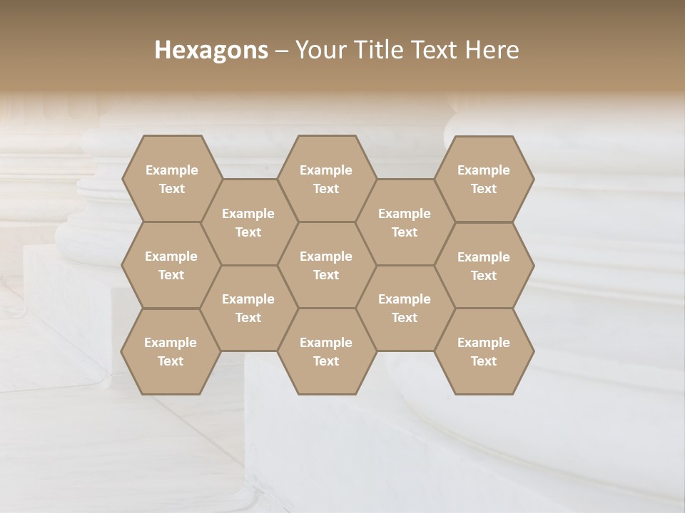 Usa Greek Column PowerPoint Template