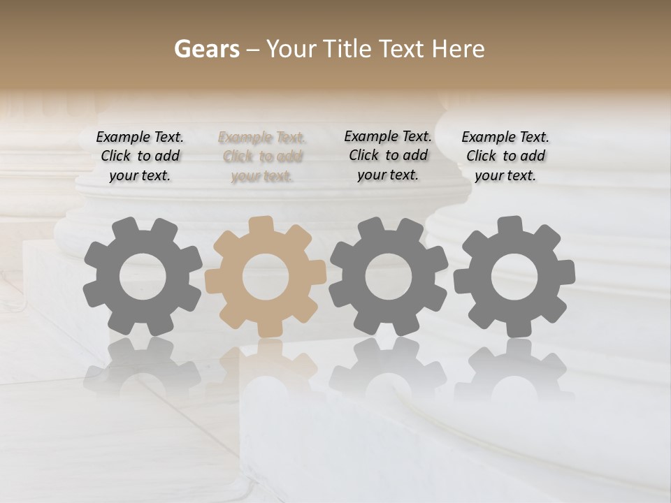 Usa Greek Column PowerPoint Template