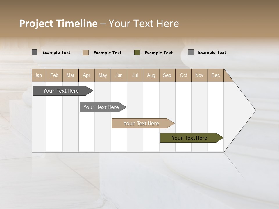 Usa Greek Column PowerPoint Template