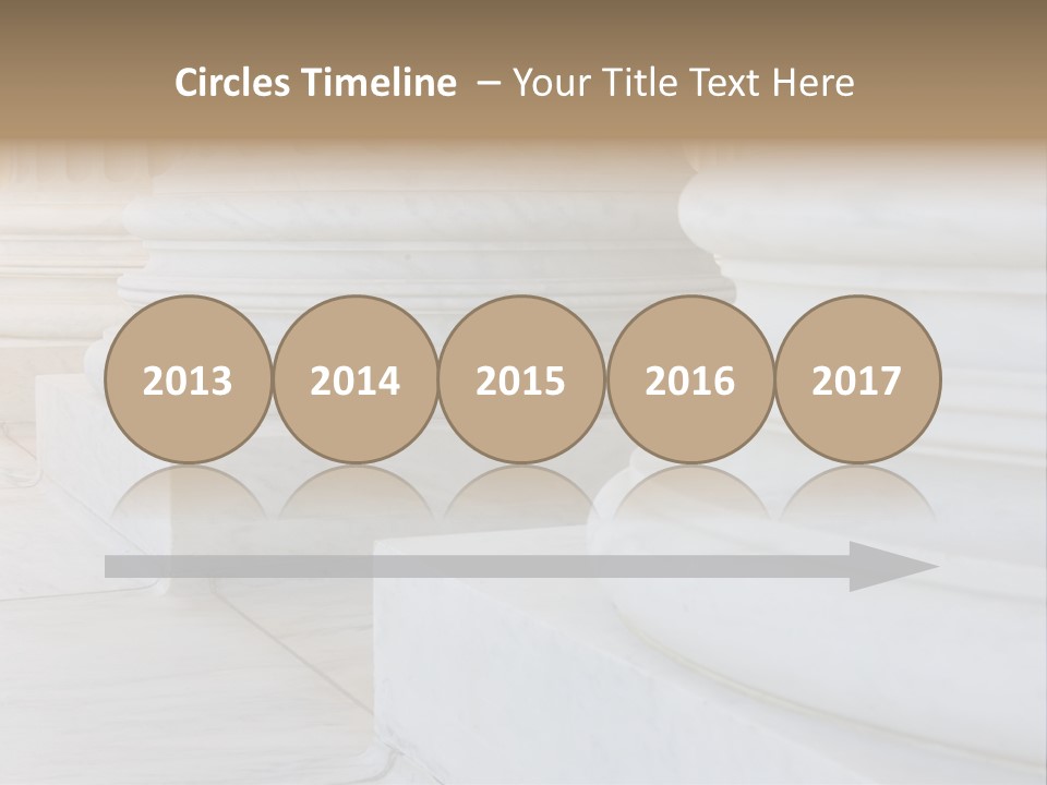 Usa Greek Column PowerPoint Template