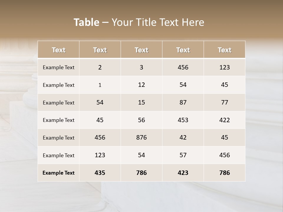 Usa Greek Column PowerPoint Template