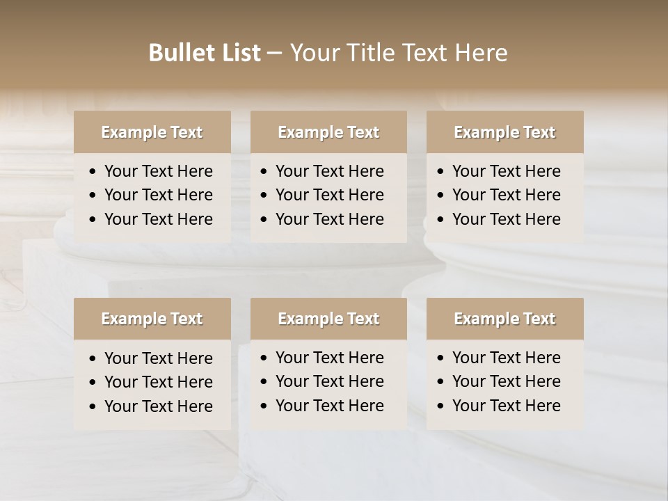 Usa Greek Column PowerPoint Template