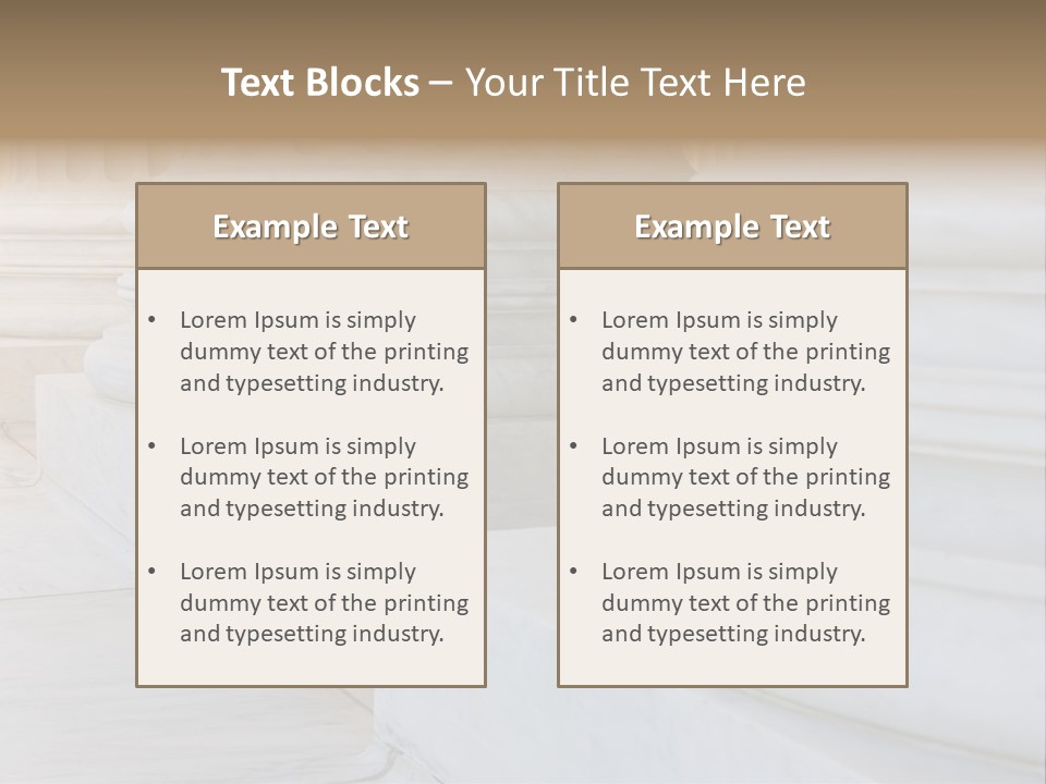 Usa Greek Column PowerPoint Template