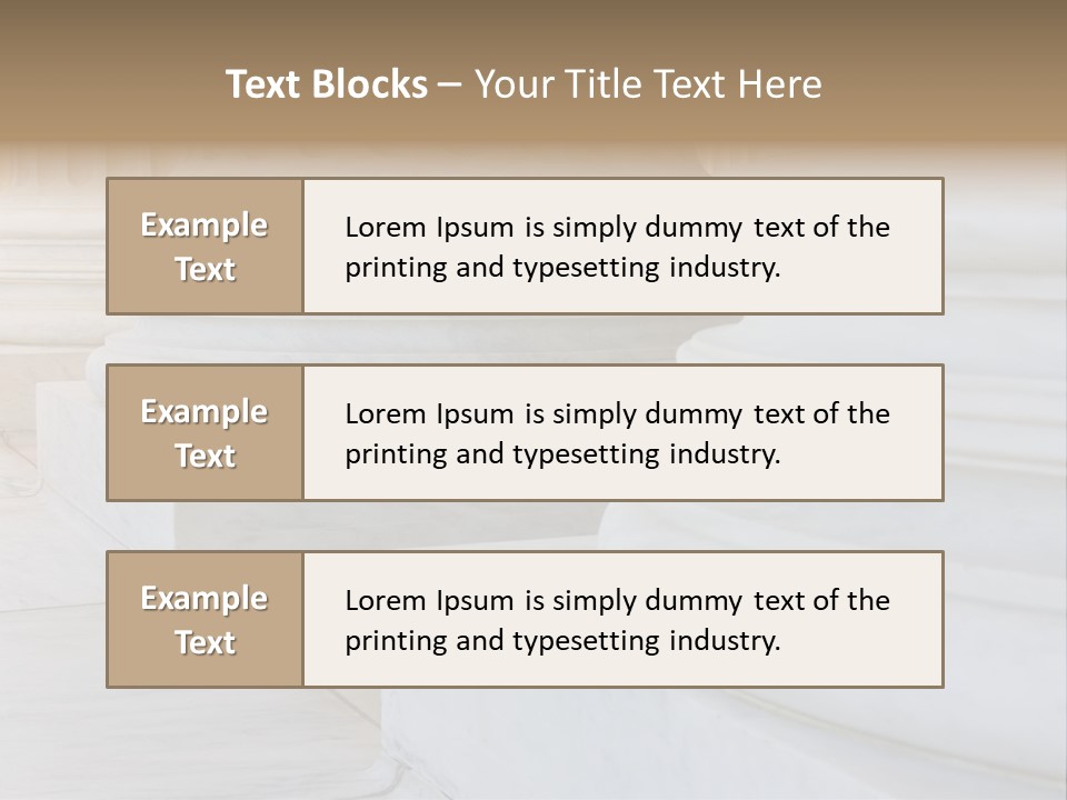 Usa Greek Column PowerPoint Template