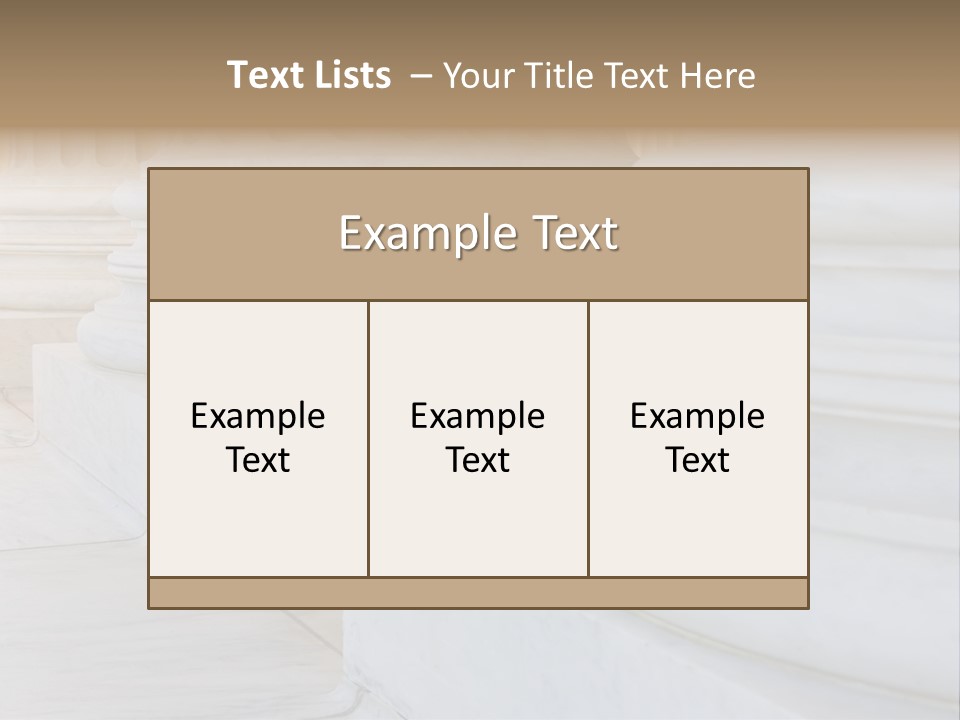 Usa Greek Column PowerPoint Template