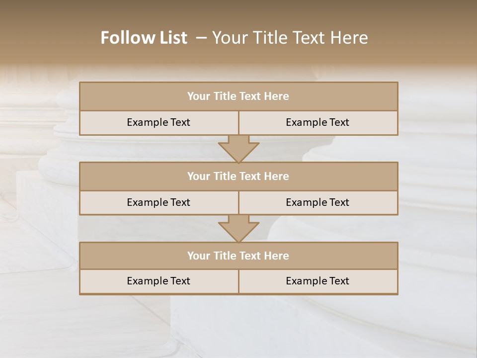 Usa Greek Column PowerPoint Template