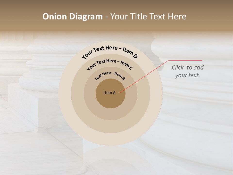 Usa Greek Column PowerPoint Template