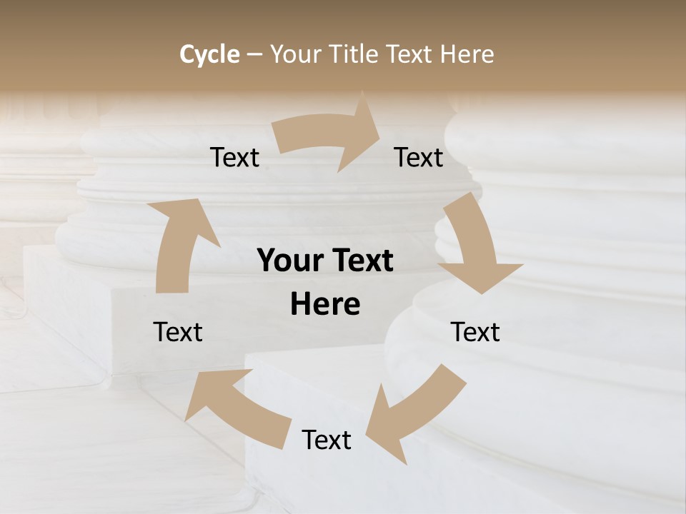 Usa Greek Column PowerPoint Template