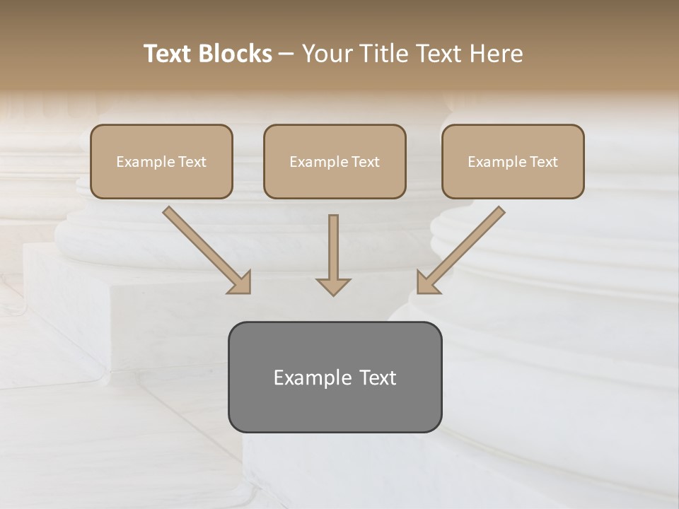 Usa Greek Column PowerPoint Template