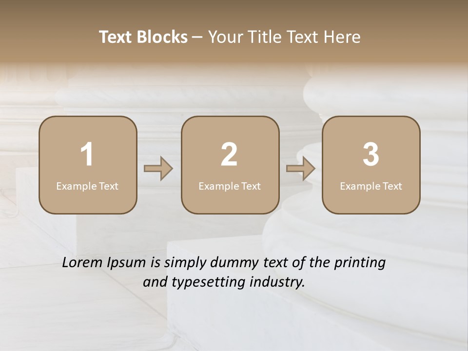 Usa Greek Column PowerPoint Template