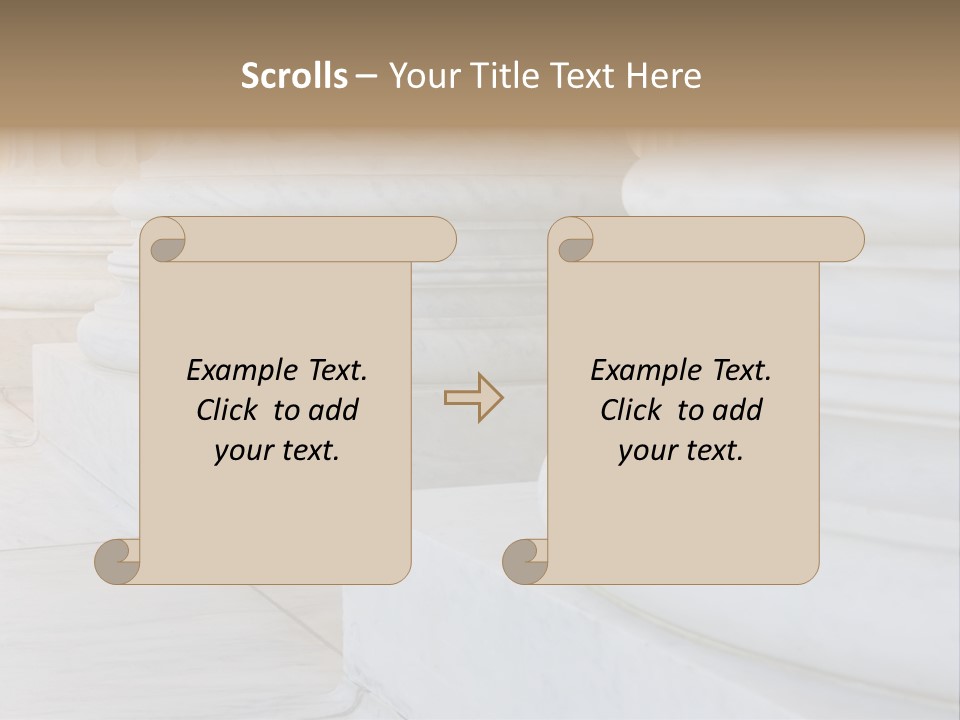 Usa Greek Column PowerPoint Template