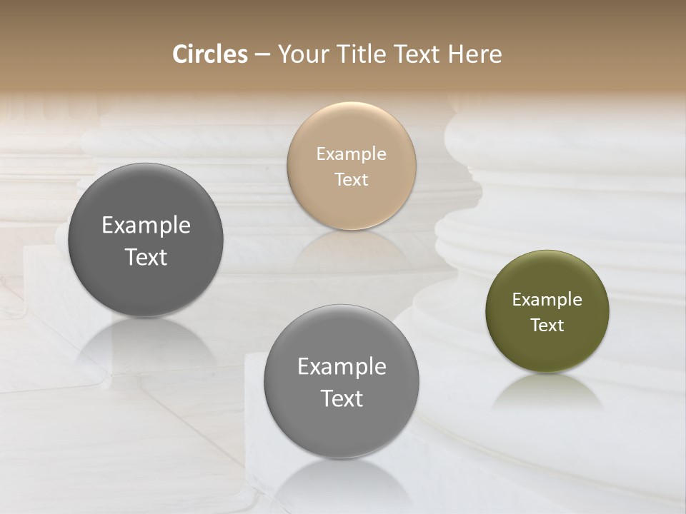 Usa Greek Column PowerPoint Template