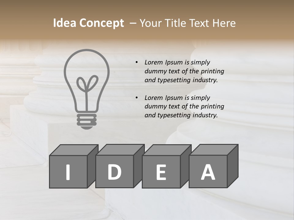 Usa Greek Column PowerPoint Template