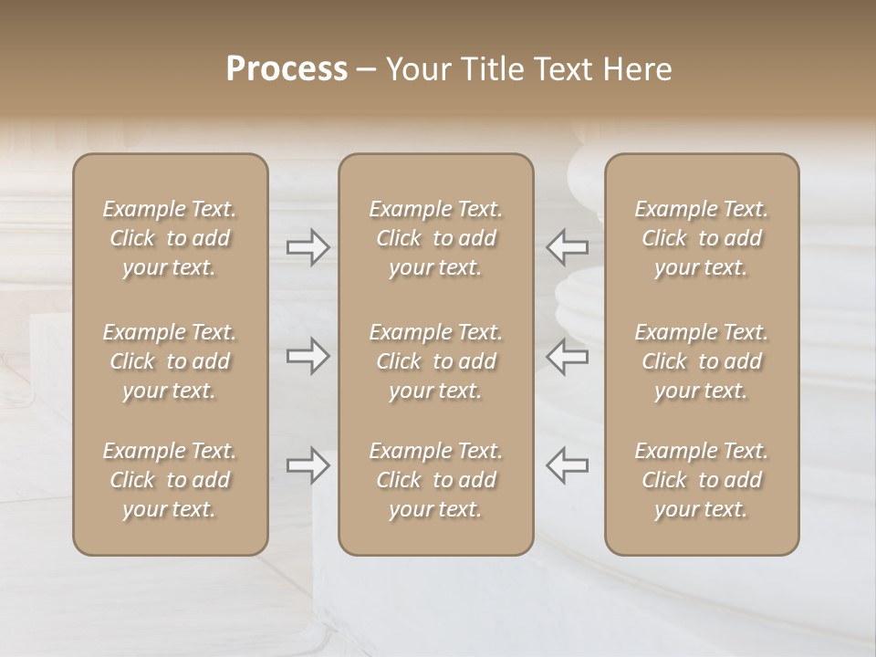 Usa Greek Column PowerPoint Template