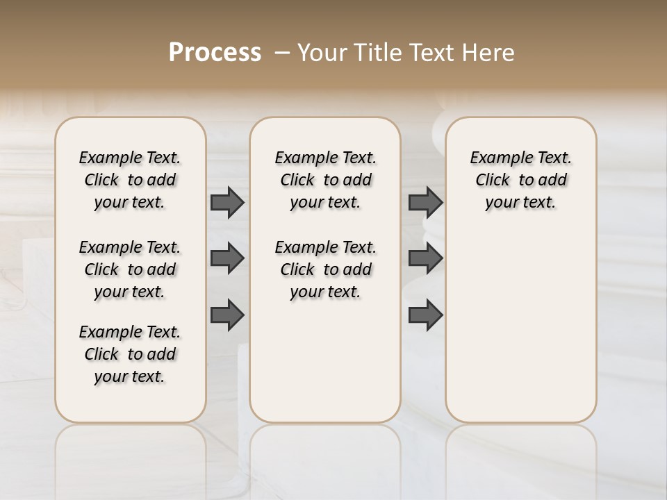 Usa Greek Column PowerPoint Template