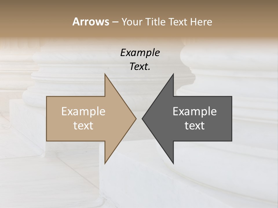 Usa Greek Column PowerPoint Template