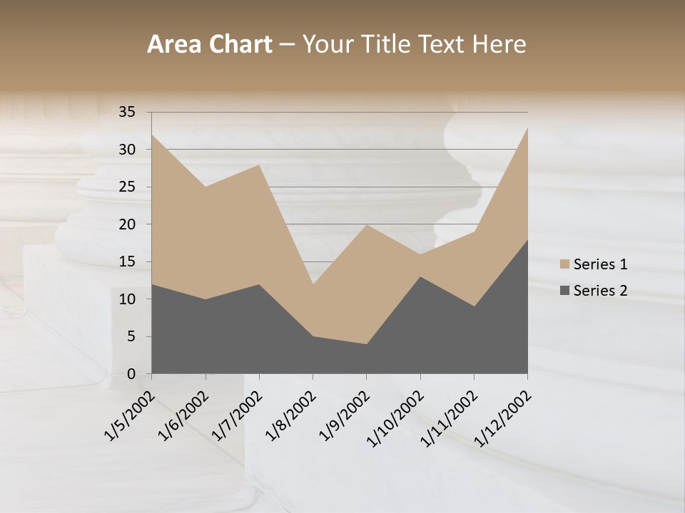 Usa Greek Column PowerPoint Template