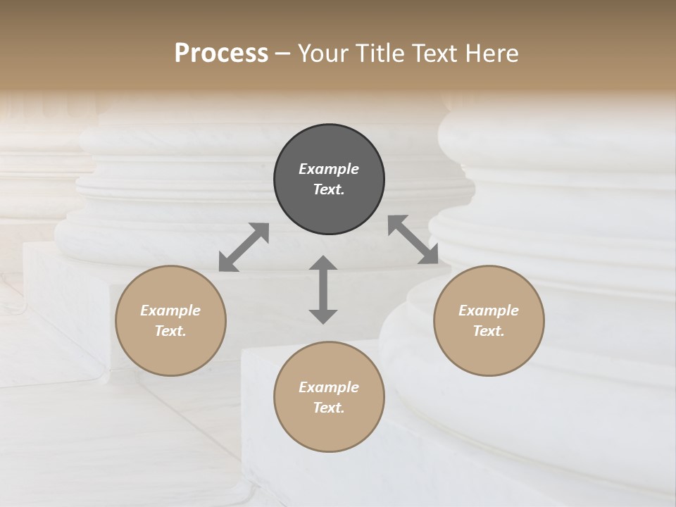 Usa Greek Column PowerPoint Template