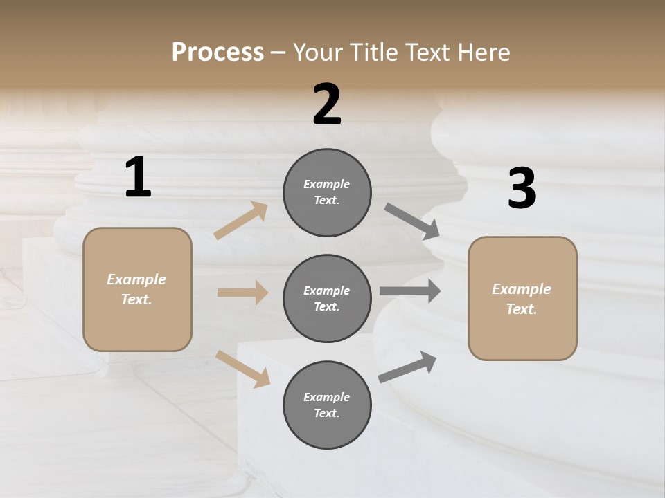 Usa Greek Column PowerPoint Template