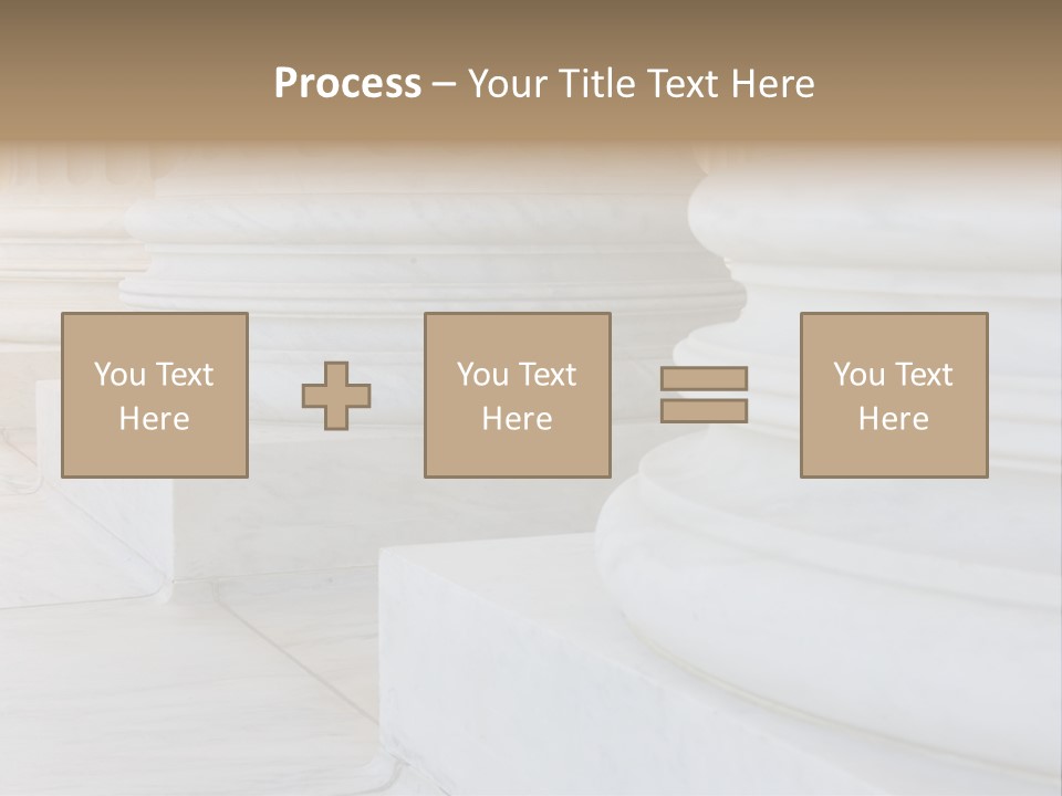 Usa Greek Column PowerPoint Template