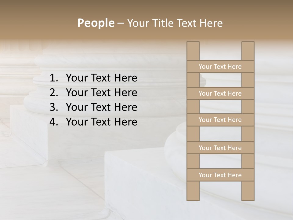 Usa Greek Column PowerPoint Template