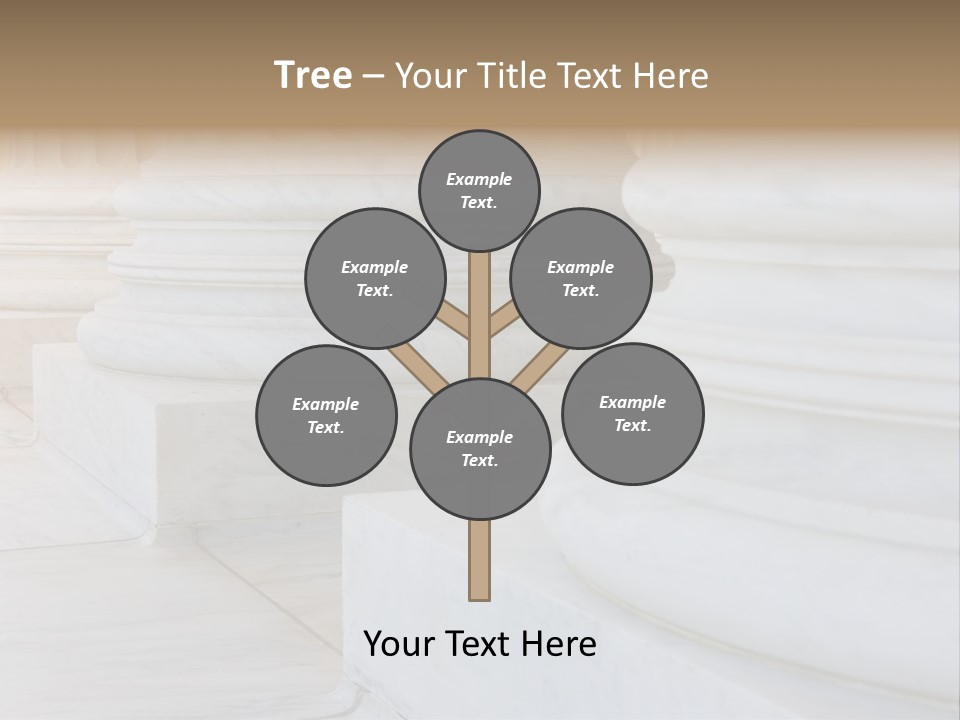 Usa Greek Column PowerPoint Template