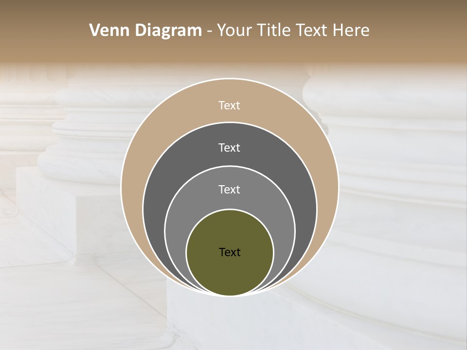 Usa Greek Column PowerPoint Template