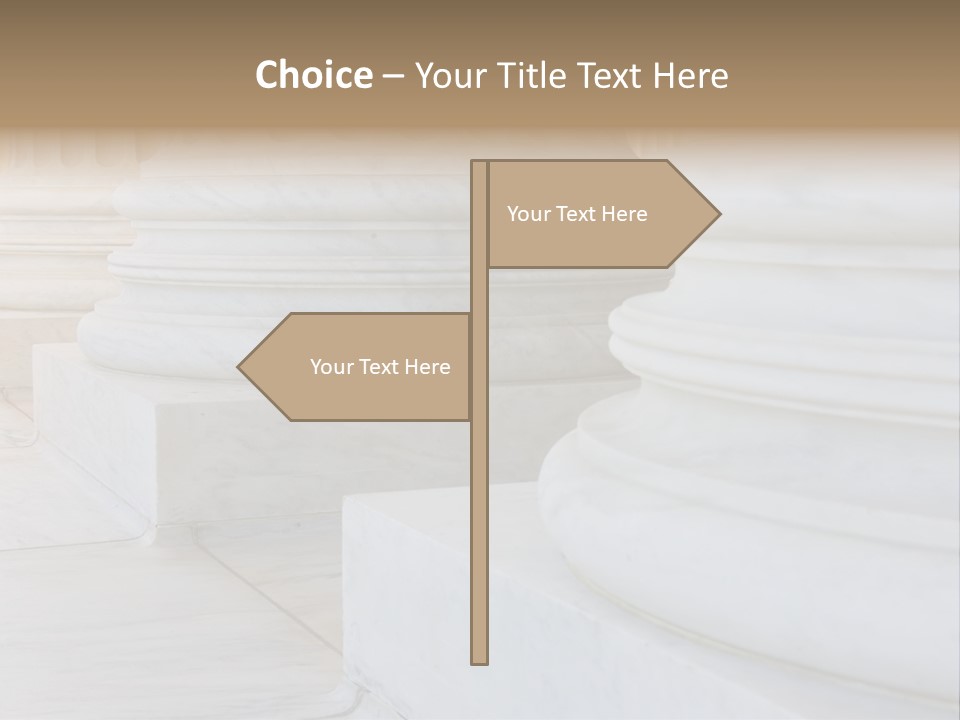 Usa Greek Column PowerPoint Template