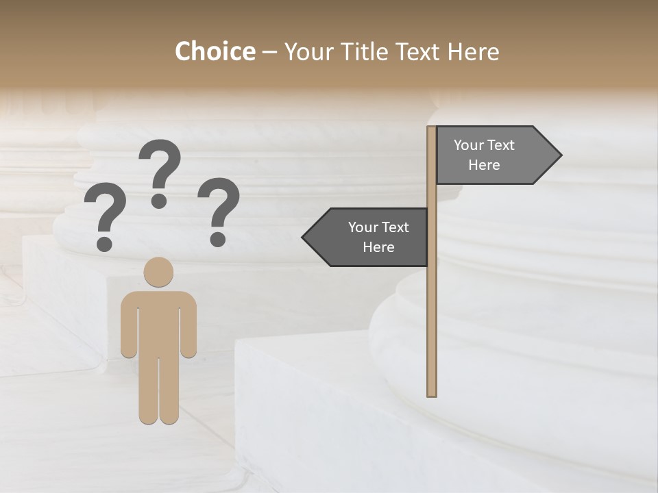 Usa Greek Column PowerPoint Template