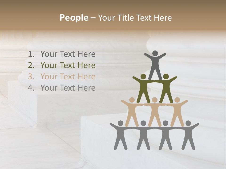 Usa Greek Column PowerPoint Template