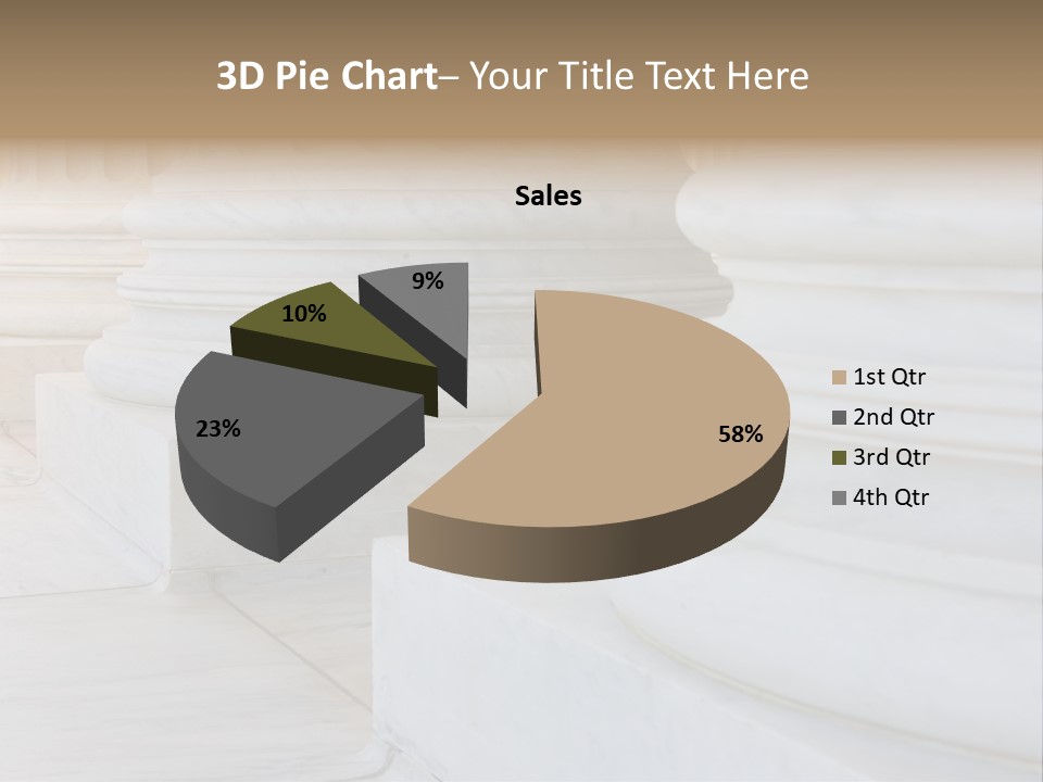 Usa Greek Column PowerPoint Template