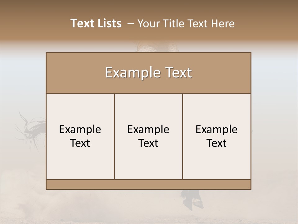Horse Fearless Ride PowerPoint Template