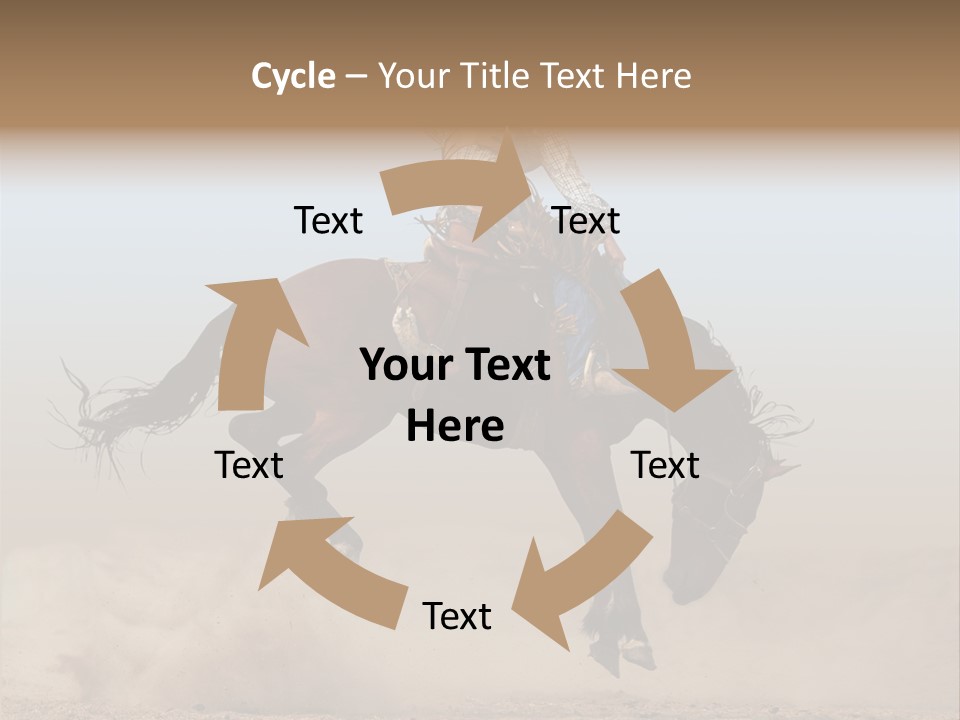 Horse Fearless Ride PowerPoint Template