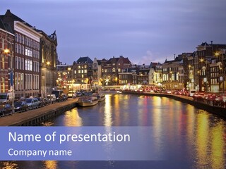 Building Outdoor Architectural PowerPoint Template