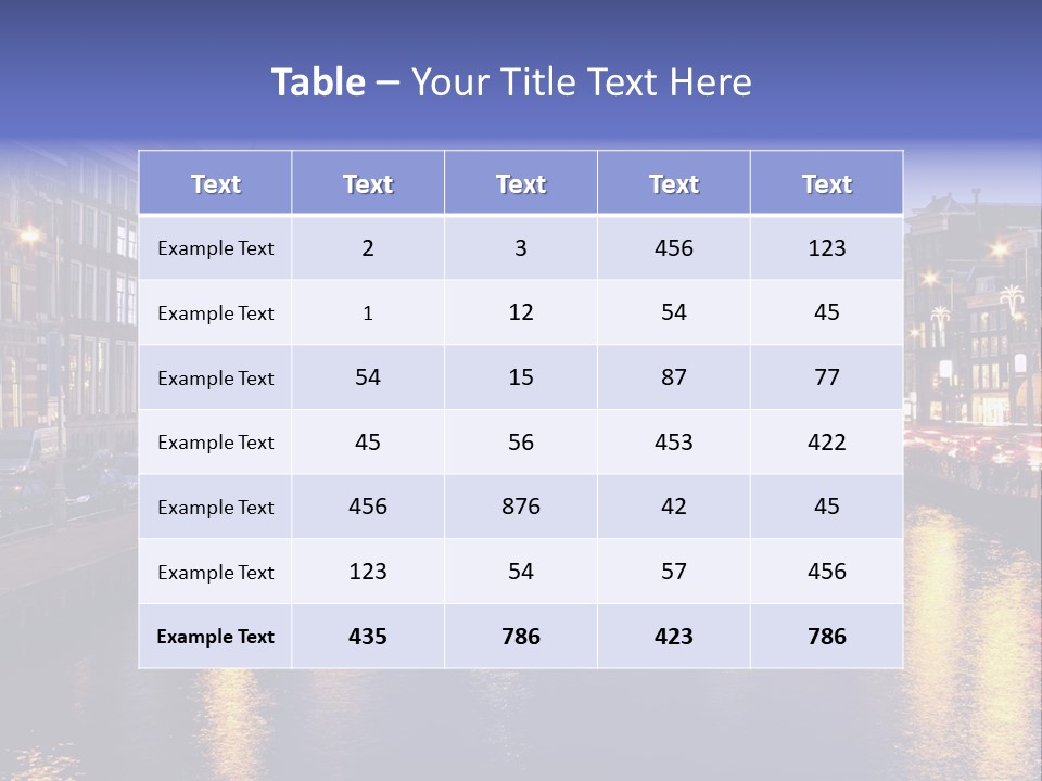 Building Outdoor Architectural PowerPoint Template