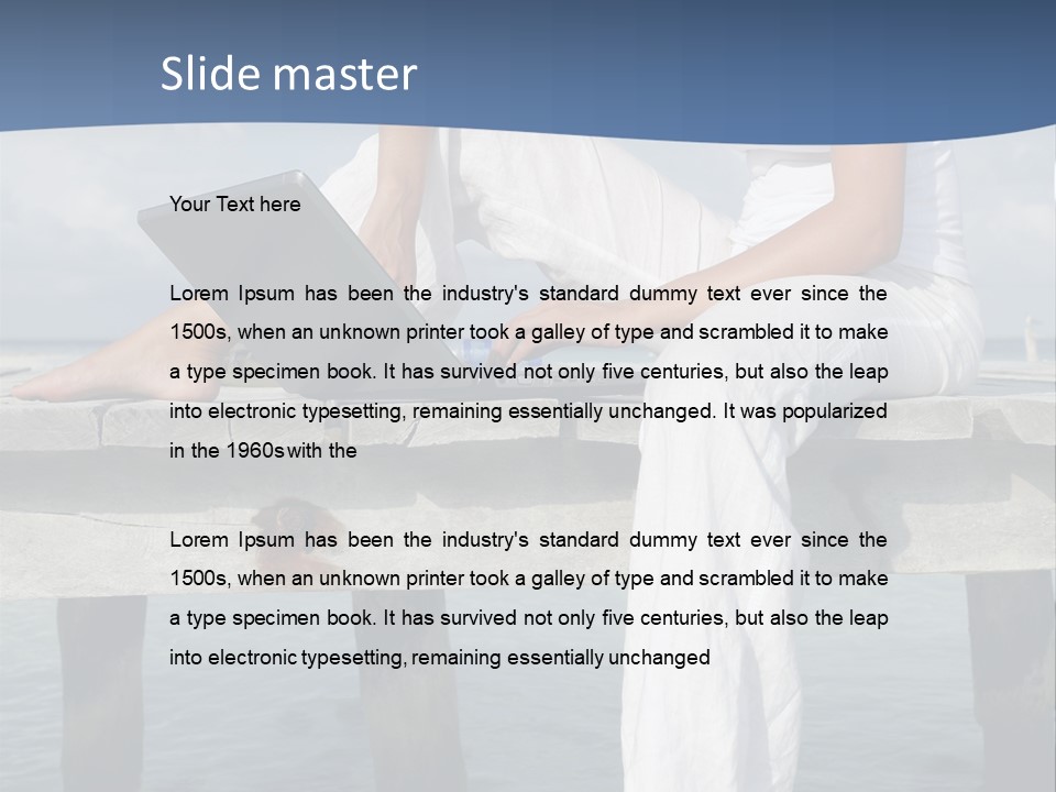 Selfemployed Jetty Happy PowerPoint Template