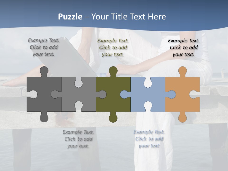 Selfemployed Jetty Happy PowerPoint Template