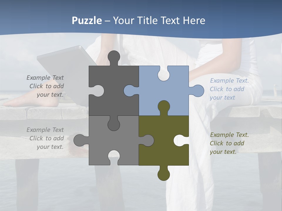 Selfemployed Jetty Happy PowerPoint Template