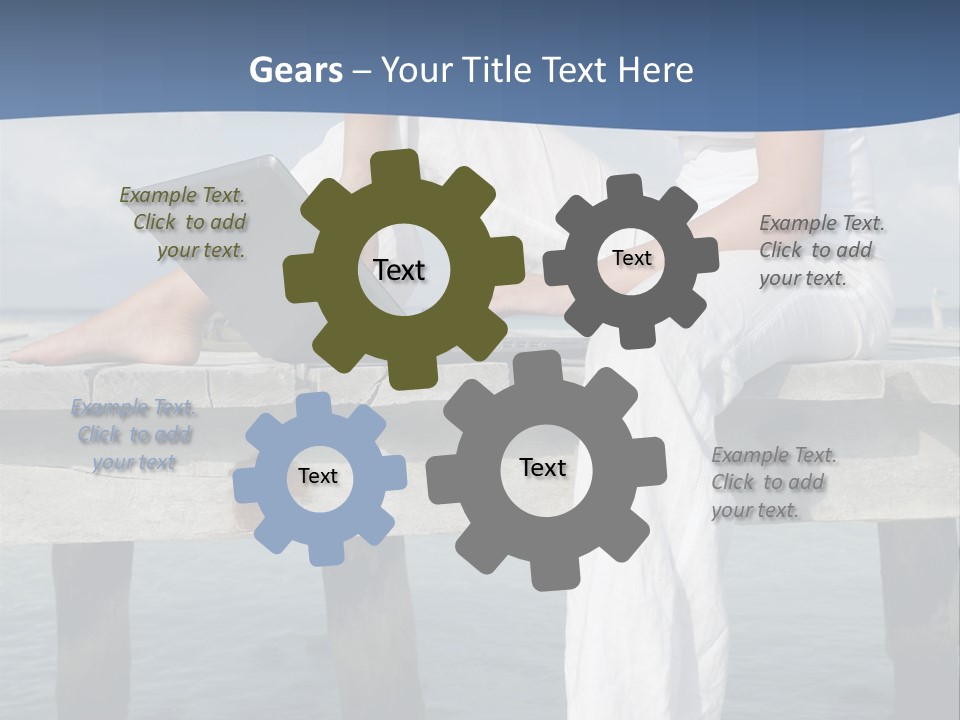 Selfemployed Jetty Happy PowerPoint Template