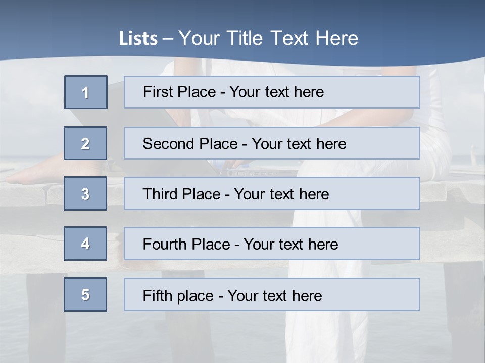 Selfemployed Jetty Happy PowerPoint Template