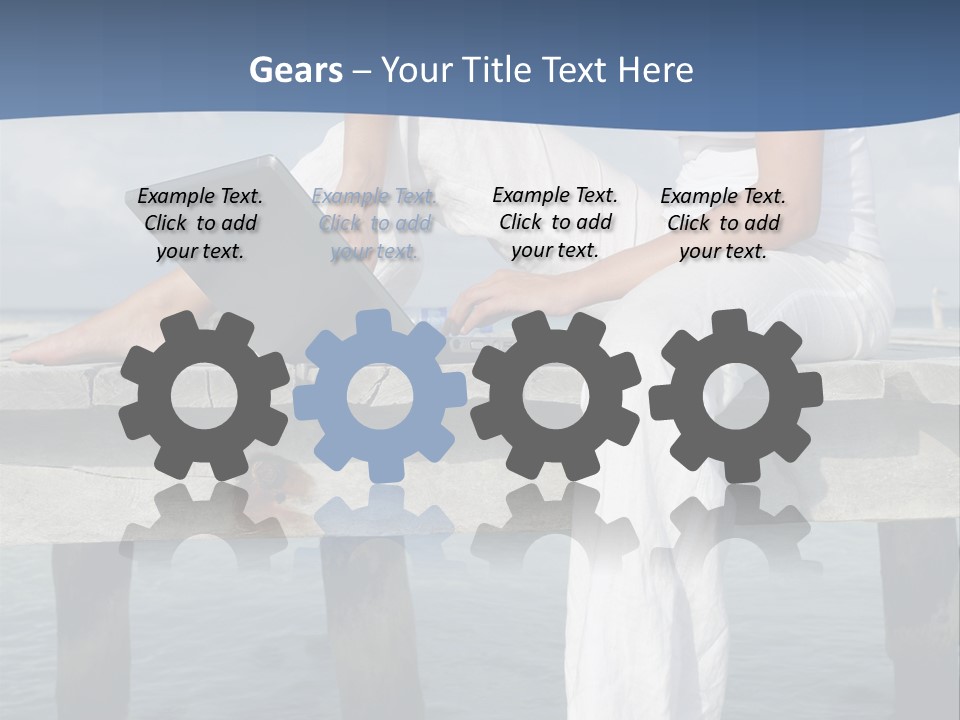 Selfemployed Jetty Happy PowerPoint Template