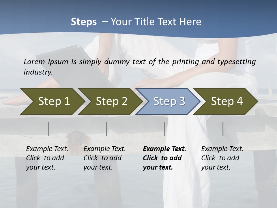 Selfemployed Jetty Happy PowerPoint Template