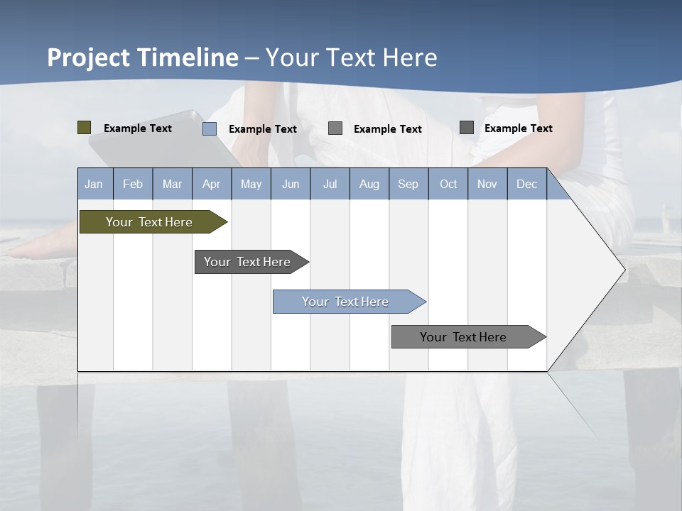 Selfemployed Jetty Happy PowerPoint Template