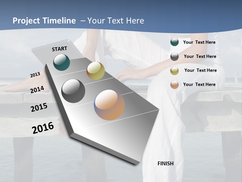 Selfemployed Jetty Happy PowerPoint Template