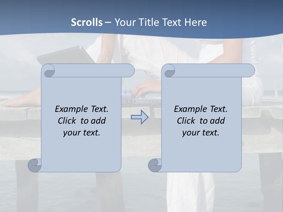 Selfemployed Jetty Happy PowerPoint Template