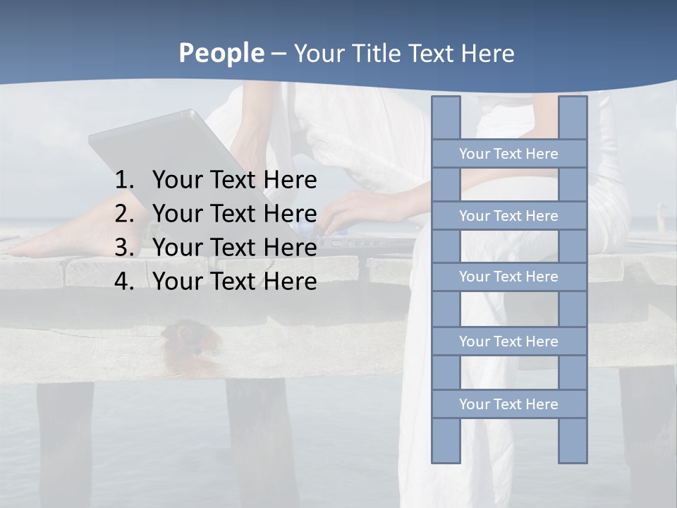 Selfemployed Jetty Happy PowerPoint Template