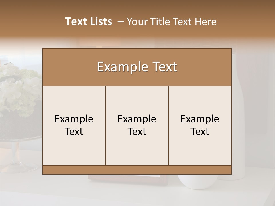 Relax Furniture Dresser PowerPoint Template