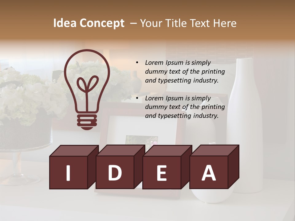 Relax Furniture Dresser PowerPoint Template