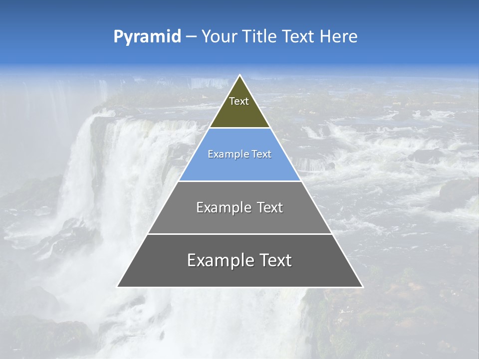Natural Cataract Iguassu PowerPoint Template