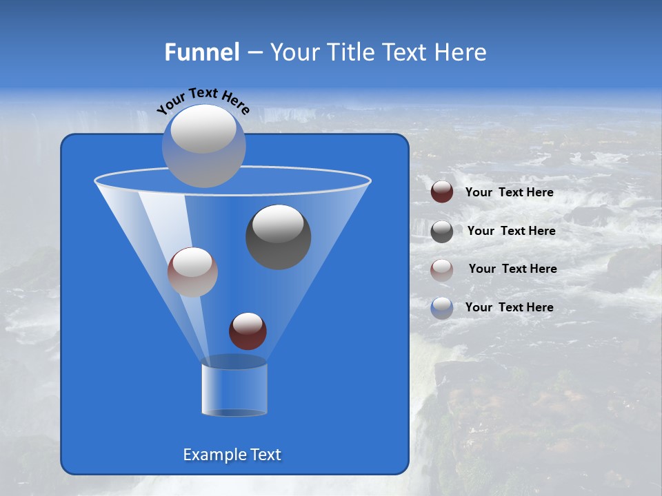 Natural Cataract Iguassu PowerPoint Template
